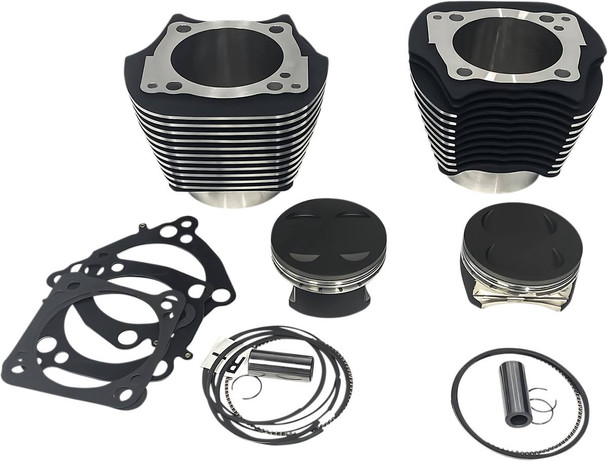 Revolution Performance, Llc - RP201-611W - Cylinder Kit - 139" - Black with Highlighted Fins - 107" M8