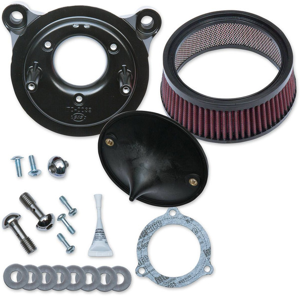 S&S Cycle - 170-0301B - Super Stock™ Stealth Air Cleaner Kit - Black