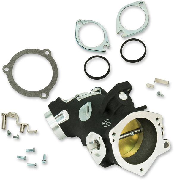 S&S Cycle - 170-0340 - Throttle Hog Cable Operated Throttle Body Kit - Black - 58 mm - 117" Engine