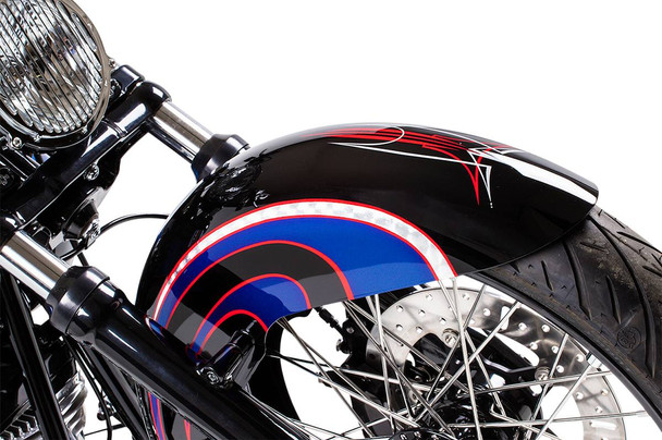 Russ Wernimont Designs - RWD-50226 - Flat Back Dresser Front Fender - 5.5" x 21" - 30° - FL