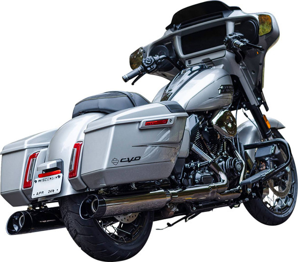 S&S Cycle - 550-1113 - 4-1/2" MK45 Performance Slip-On Mufflers - Lava Chrome - 50-State