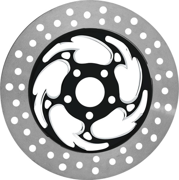 Rc Components - COG11785ELF2K - Brake Rotor - Left Front - Savage Eclipse - Chrome and Black