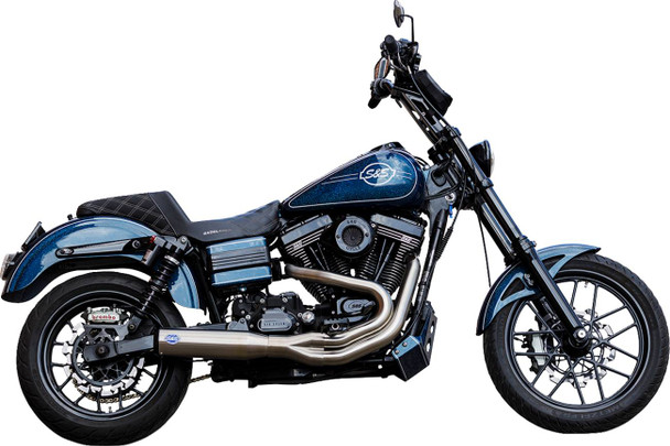 S&S Cycle - 550-1097 - 2-into-1 Qualifier Exhaust System - Brushed