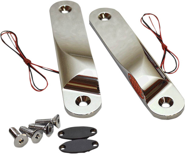 Pro-One Perf.Mfg. - 909109 - LED Front Turn Signal Lights - Chrome