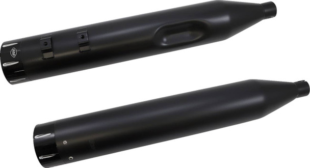 S&S Cycle - 550-0680B - El Dorado Dual Exhaust System - Black - Machined Black Tracer