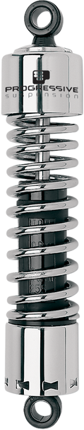 Progressive Suspension - 412-4035C - 412 Series Shock - 12" - Standard - Chrome - H-D