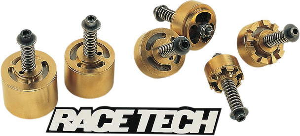 Race Tech - FEGV S3802 - Gold Valve Cartridge Fork Emulators - 31.00 mm