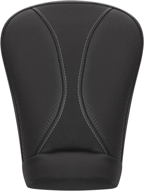 Saddlemen - 808-07B-0162EXT - Dominator Pillion Pad - Extended Reach - Black w/ Gray Stitching - FL '08-'25