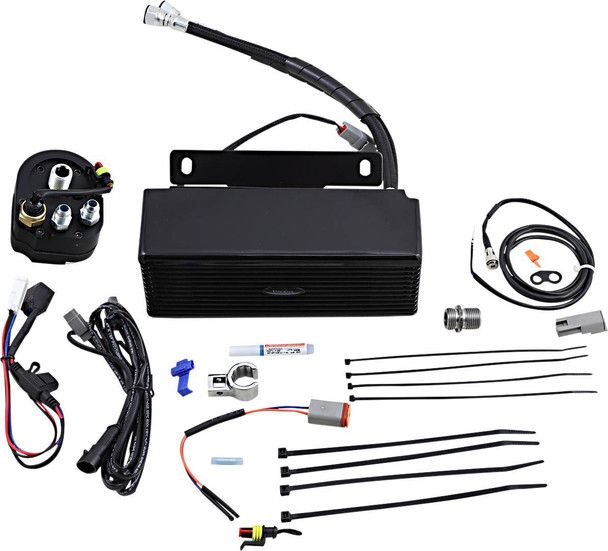 Ultracool - RF-2GSS - Below Regulator Mount Oil Cooler - Gloss Black - Touring/Trike