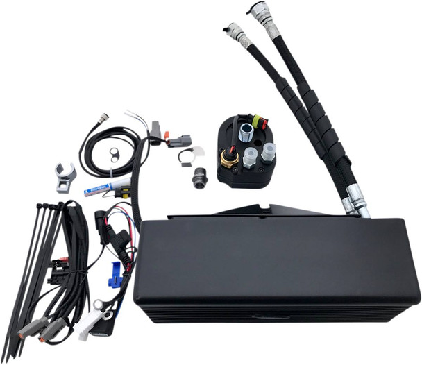 Ultracool - DY-1FSS - Oil Cooler Kit - Flat Black - Dyna