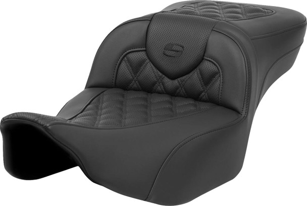 Saddlemen - 823-07-184 - Roadsofa™ Extended Reach Seat - Lattice Stitch - without Backrest - FL '23-'24