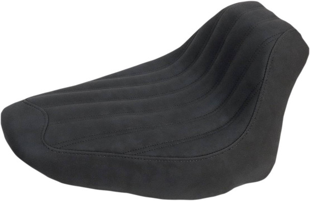 Saddlemen - 806-15-0023 - Knuckle Solo Seat - Ribbed - Black - FLSTC