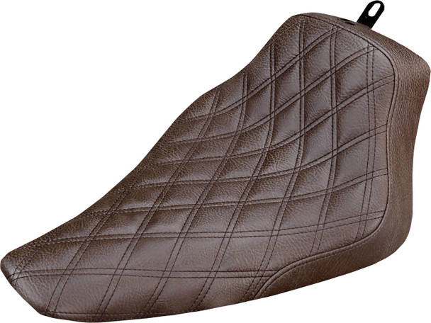 Saddlemen - 812-26-002BLS - Renegade Solo Seat - Lattice Stitched - Brown - FLS '12-'17
