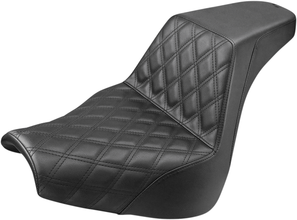 Saddlemen - 818-31-172 - Step-Up Seat - Front Lattice Stitch - Black - FXBR/S '18-'20