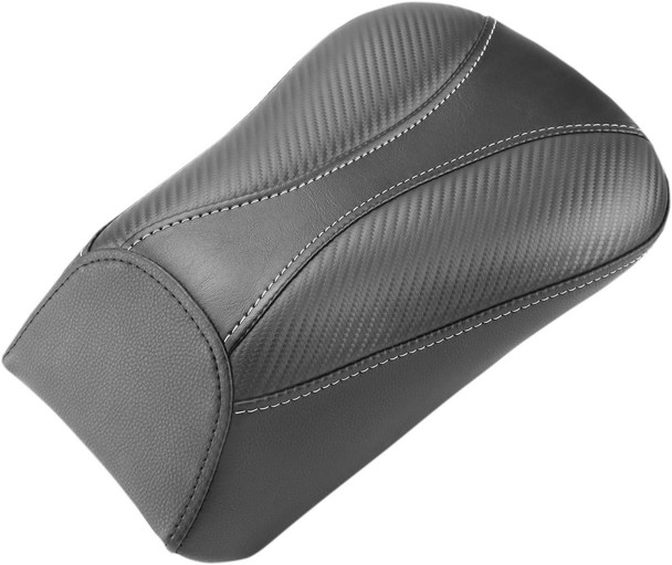 Saddlemen - 800-01-0162 - Dominator Pillion Pad - Standard Reach - Black w/ Gray Stitching