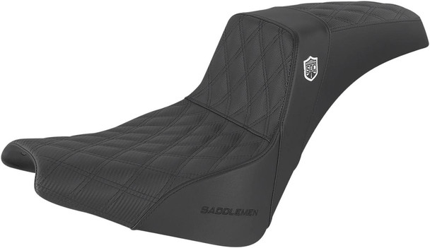 Saddlemen - SC81830DB - Pro Series SDC Performance Seat - w/o Backrest - Lattice Stitch/Lumbar Gripper - FX '18-'24