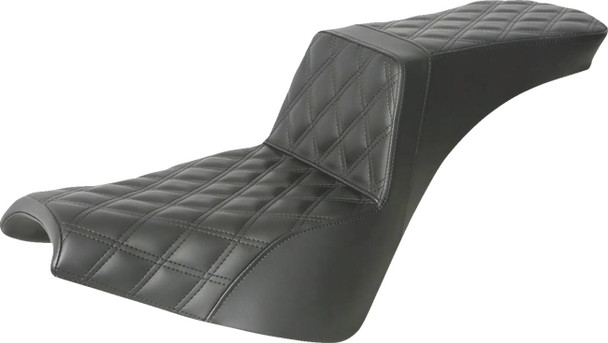 Saddlemen - 818-30-195 - Step-Up Seat - Full Lattice Stitch - Black