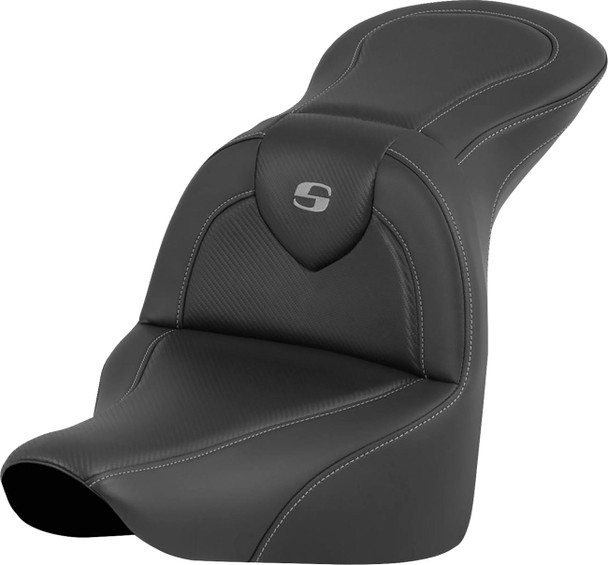 Saddlemen - 818-27-185 - RoadSofa™ Seat - Carbon Fiber - without Driver Backrest - FLFB/FXBR '18-'24