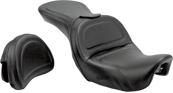 Saddlemen - 806-04-0301 - Seat - Explorer™ - With Backrest - Stitched - Black - Dyna