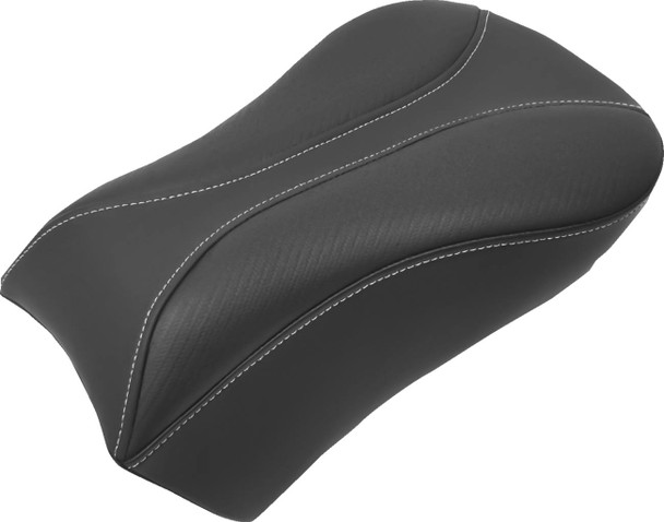 Saddlemen - 806-04-0162 - Dominator Pillion Pad - Standard Reach - Black w/ Gray Stitching
