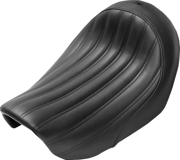 Saddlemen - 806-04-0023 - Knuckle Solo Seat - Ribbed - Black - Dyna