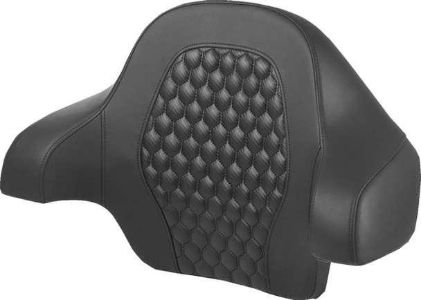 Saddlemen - 814-07-15100 - Tour Pack Backrest Pad - Honeycomb - Black Stitching - FL '14-'24