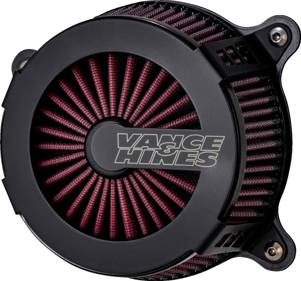 Vance & Hines - 40369 - VO2 Cage Fighter Air Intake Kit - Black Contrast
