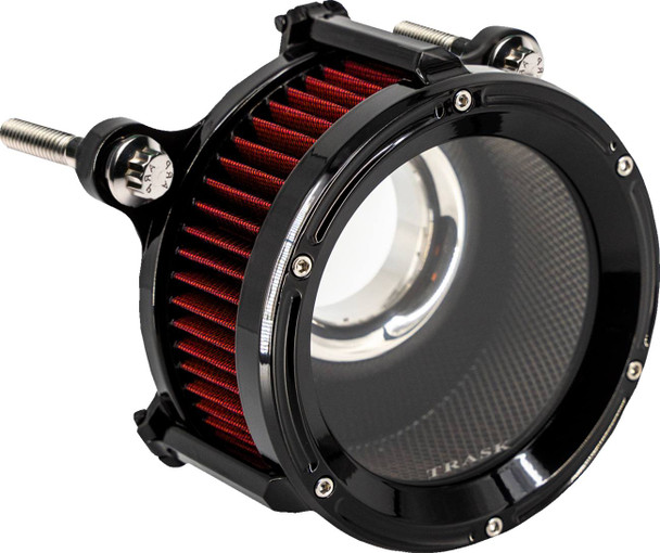 Trask - Gloss Black Assault Charge High-Flow Air Cleaner Kit fits '24 Harley M8 Gen 2 FLHX/​FLTRX/​FLTRXSTSE, '23-'24 FLHXSE/​FLTRXSE Models