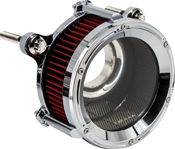 Trask - Chrome Assault Charge High-Flow Air Cleaner Kit fits '24 Harley M8 Gen 2 FLHX/​FLTRX/​FLTRXSTSE, '23-'24 FLHXSE/​FLTRXSE Models