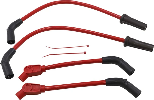 Sumax - 49238 - Spark Plug Wires - 10.4 mm - Red