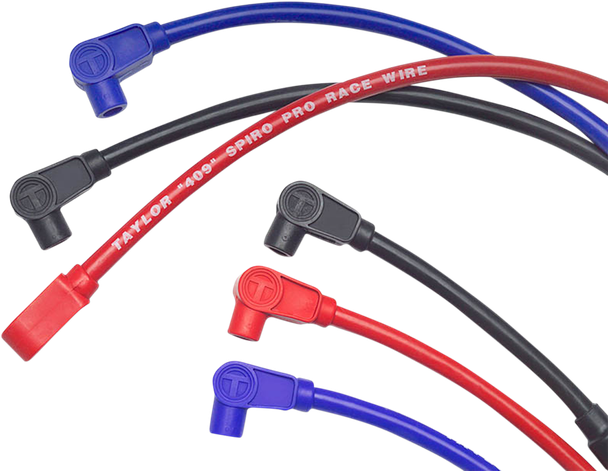 Sumax - 49033 - Spark Plug Wire - 10.4 mm - Black - '80-'98 FL