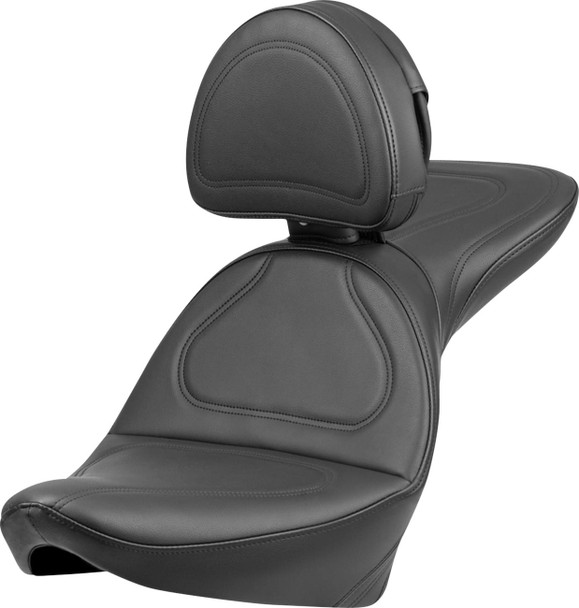 Saddlemen - 8852JS - Seat - Explorer™ - With Backrest - Stitched - Black