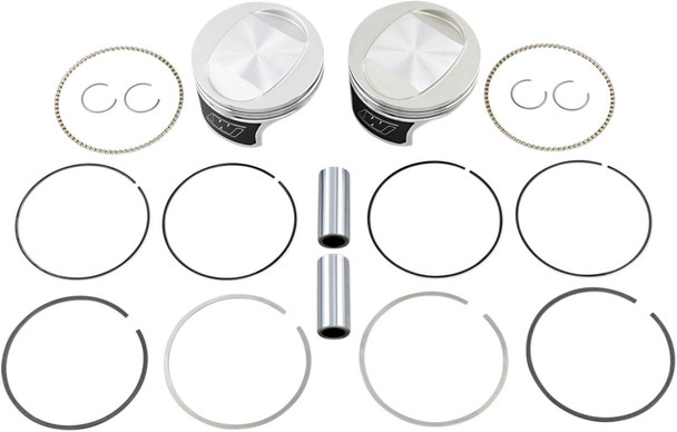 Wiseco - K0207P2 - Tracker™ Series Piston Kit - 3.895" - 88 Cubic Inch Bored to 95 Cubic Inch - +0.020" - Twin Cam