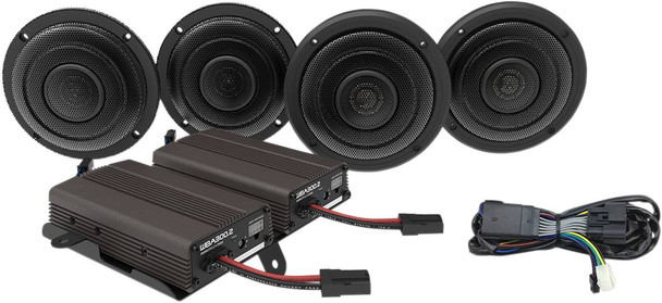 Wild Boar Audio - WBA ULTRA KIT - Front/Rear Speaker Kit with Amp