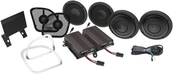 Wild Boar Audio - WBA ULTRA KIT RG - Front/Rear Speaker Kit with Amp