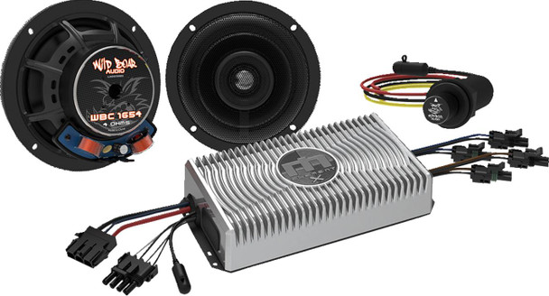Wild Boar Audio - WBA FLHT-BT KIT - Amplifier/Speaker/Bluetooth Controller - FLHT