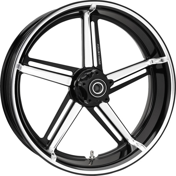 Arlen Ness - 71-420 - Wheel - Factory 24 - Front/Rear - Black/Contrast Cut - 18x5.5