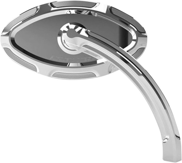 Arlen Ness - 13-131 - Mirror - Beveled - Side View - Short - Cat Eye - Chrome - Left