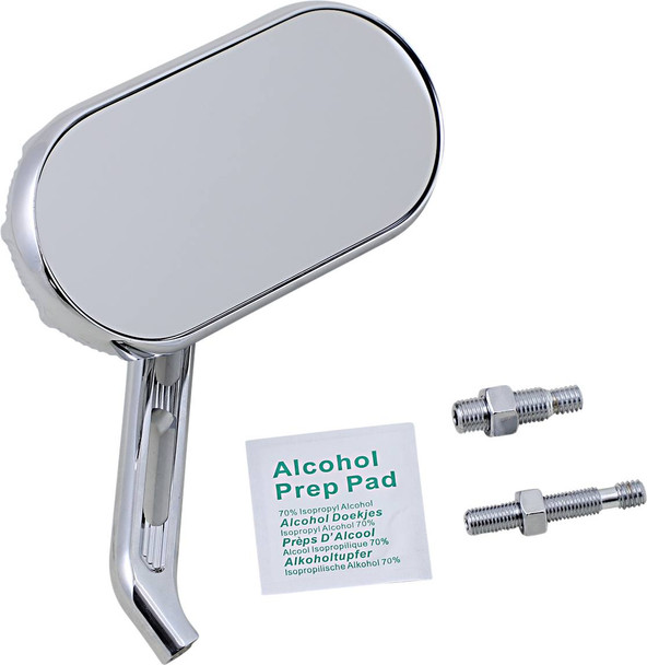 Arlen Ness - 510-003 - Mirror - Sidekick - Side View - Oval - Chrome - Right