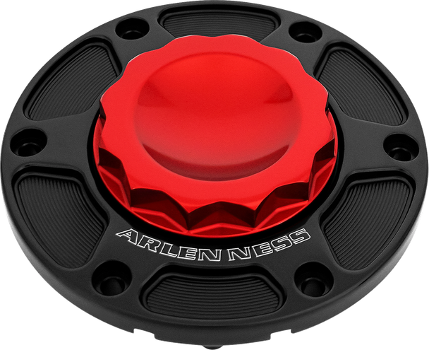 Arlen Ness - 701-017 - 12 Point Gas Cap - Red
