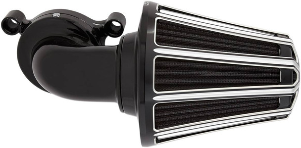 Arlen Ness - Black Monster Sucker® Air Cleaner Kit fits '17-'25 Harley M8 Touring (Except Models w/ Fairing Lowers, '23 FLHXSE/​FLTRXSE), '17-'25 H-D FL Trike, '18-'24 Softail Models