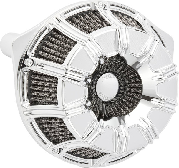 Arlen Ness - Chrome 10-Gauge Inverted Series Air Cleaner Kit fits '24-'25 Harley M8 Gen 2 FLHX/​FLHXU/​FLTRX/​FLTRXSTSE, '23-'25 FLHXSE/​FLTRXSE, '25 Softail Models