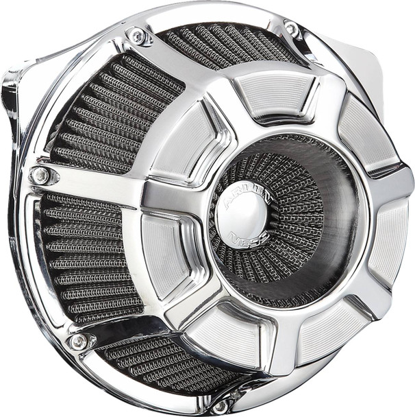 Arlen Ness - 600-226 - Inverted Series Air Cleaner Kit - Beveled - Chrome