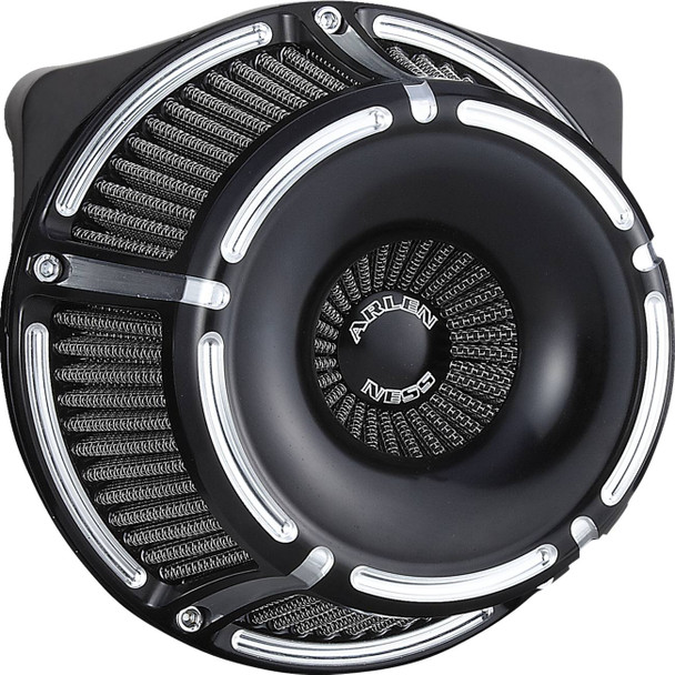 Arlen Ness - Black Slot Track Inverted Series Air Cleaner Kit fits '24-'25 Harley M8 Gen 2 FLHX/​FLHXU/​FLTRX/​FLTRXSTSE, '23-'25 FLHXSE/​FLTRXSE, '25 Softail Models