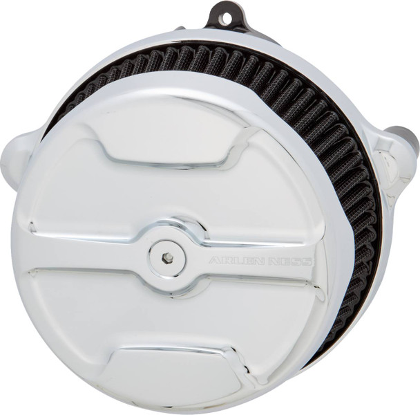 Arlen Ness - 600-308 - Big Sucker™ Stage 1 Air Cleaner Kit with Cover - Knuckle - Chrome