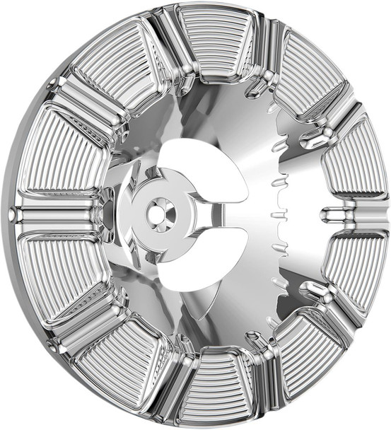 Arlen Ness - 601-001 - Velocity Air Cleaner Cover - 10-Gauge - Chrome