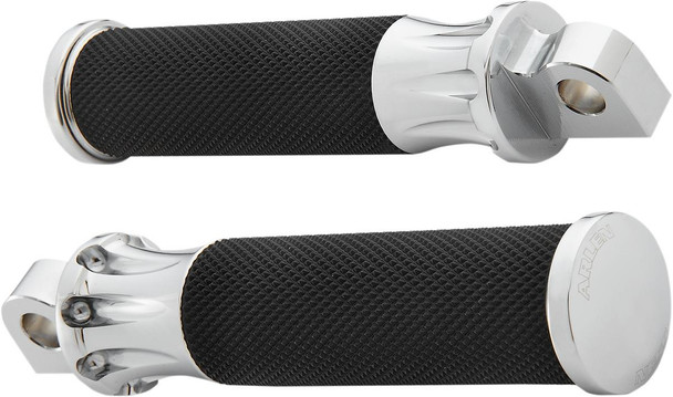 Arlen Ness - 07-908 - Footpegs - Deep Cut - Chrome