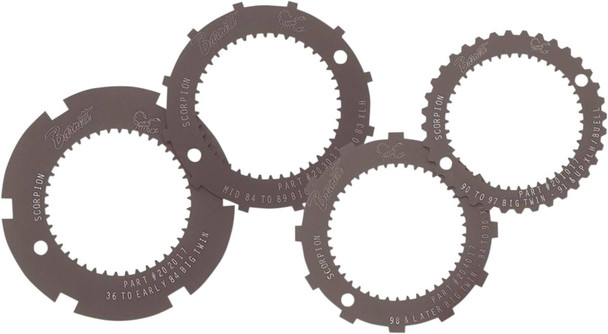 Barnett - 638-30-80001 - Lock Plate - Clutch Basket - Scorpion - Set 4