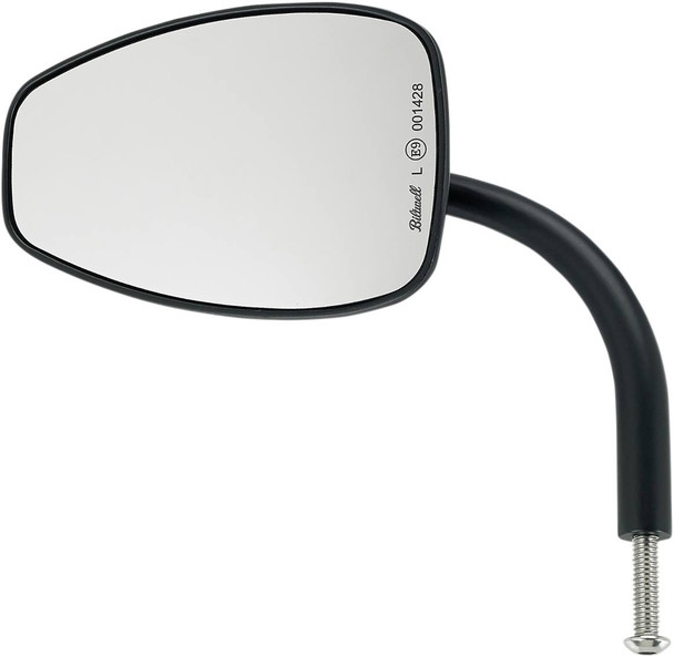 Biltwell - 6504-400-131 - Mirror - Utility - Side View - Teardrop - Perch - Black - Each