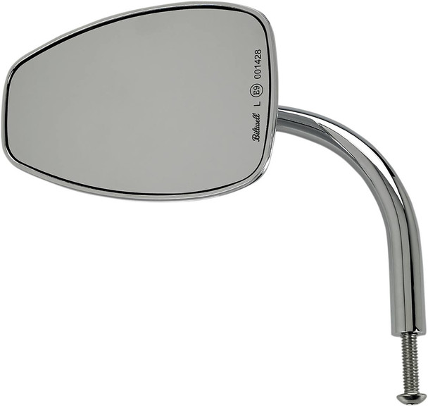 Biltwell - 6504-400-531 - Mirror - Utility - Side View - Teardrop - Perch - Chrome - Each